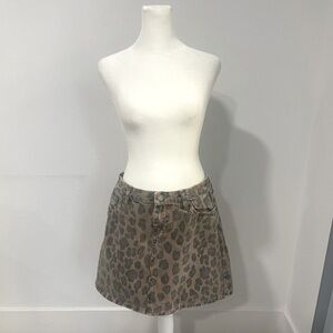Leopard Print Women's Skirt